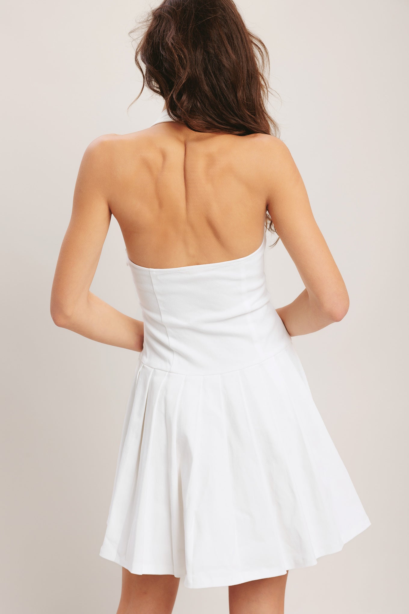 SUMMER CLUBHOUSE WHITE MINI DRESS - FINAL SALE