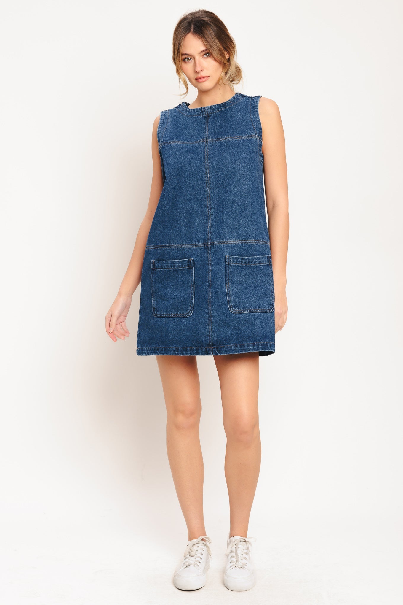 LAIDBACK CHIC DENIM SHIFT DRESS