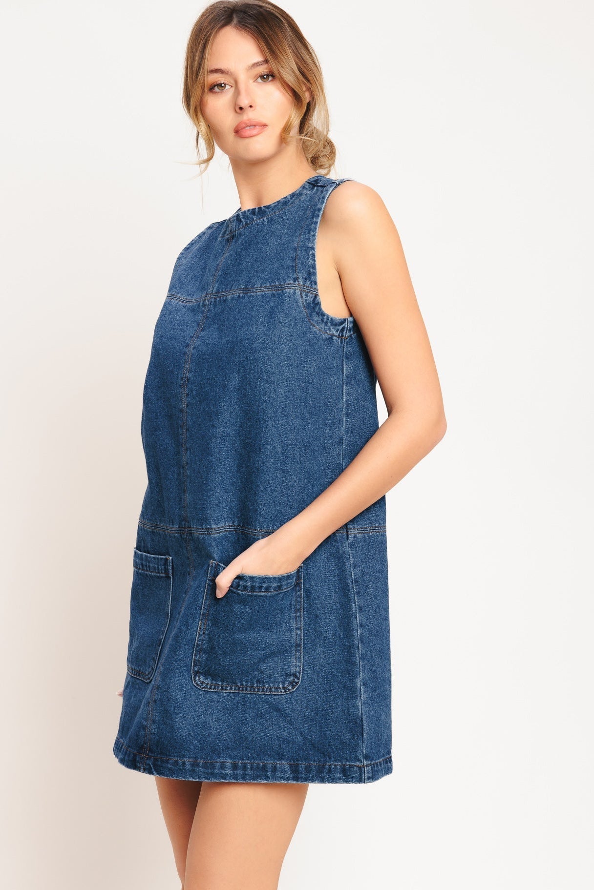LAIDBACK CHIC - DENIM SHIFT DRESS