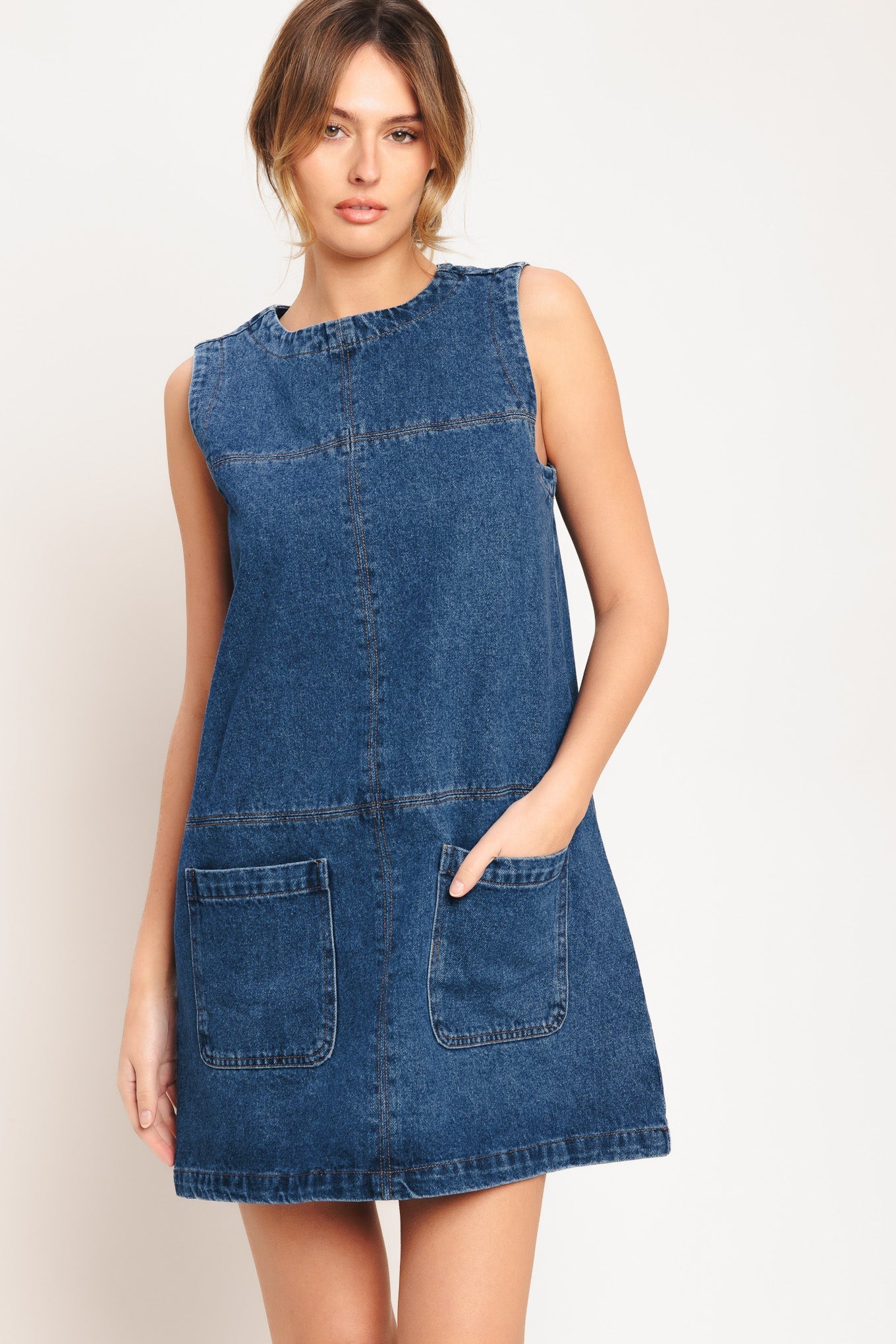 denim dresses for women over 60 Denim midi dress by @zara, the finishing touches by me. At 60, I often opt for sleek, chic outfits because clean lines give me presence without noise. This dress