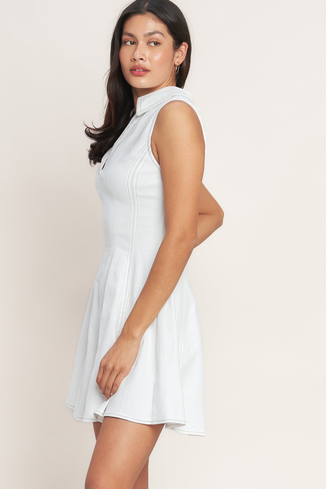 MADE TO IMPRESS WHITE MINI DRESS