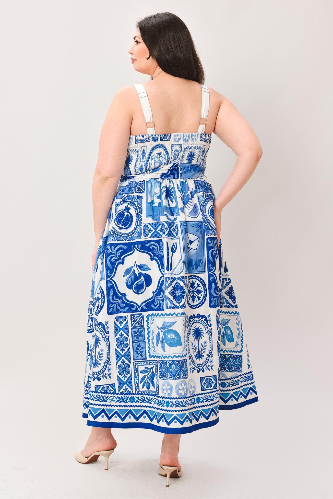 blue majolica dress SteinMart.com