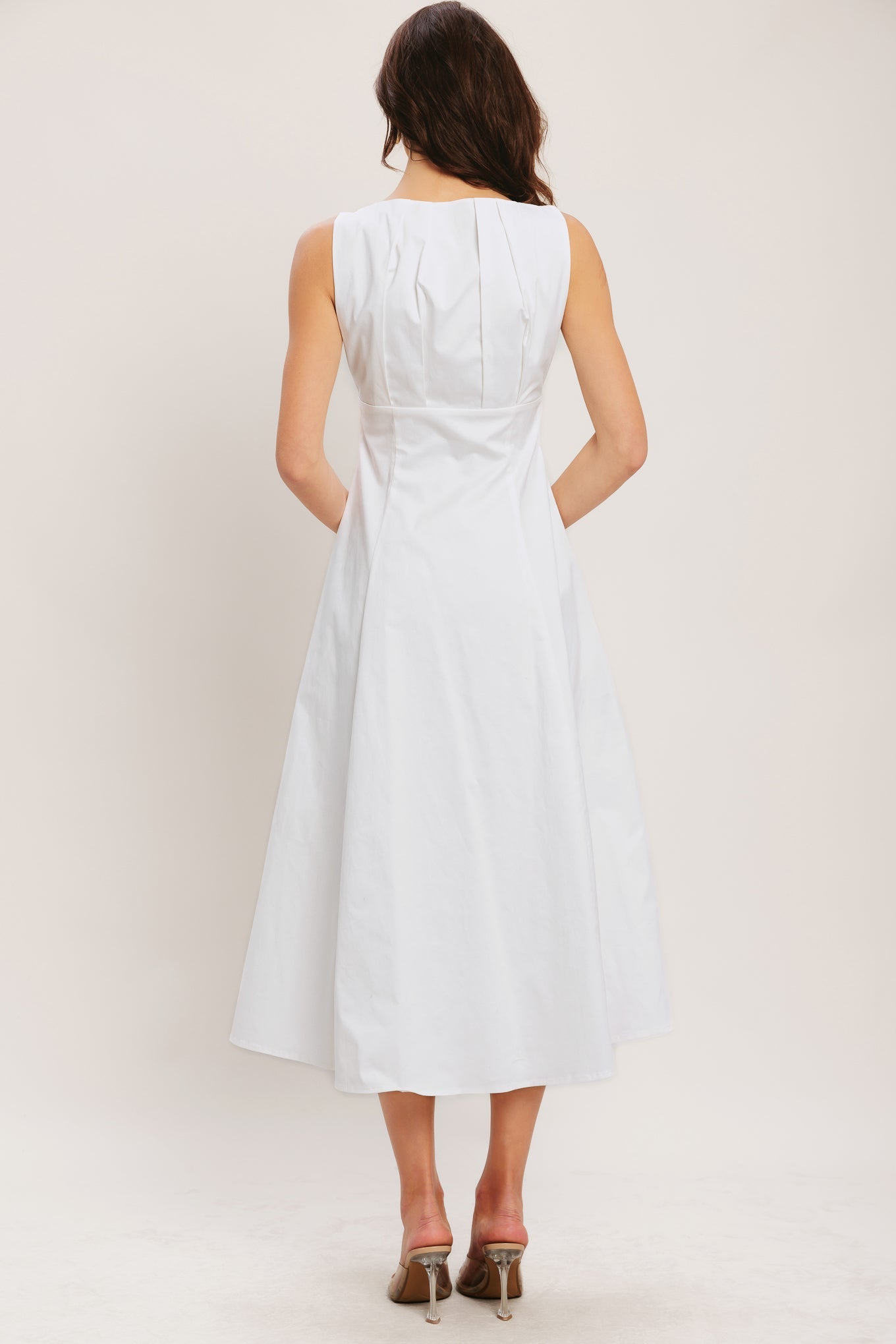 Seaside Brunch White Midi Dress - Final Sale - Off White / s Seaside Brunch White Midi Dress - Final Sale - Off White / s