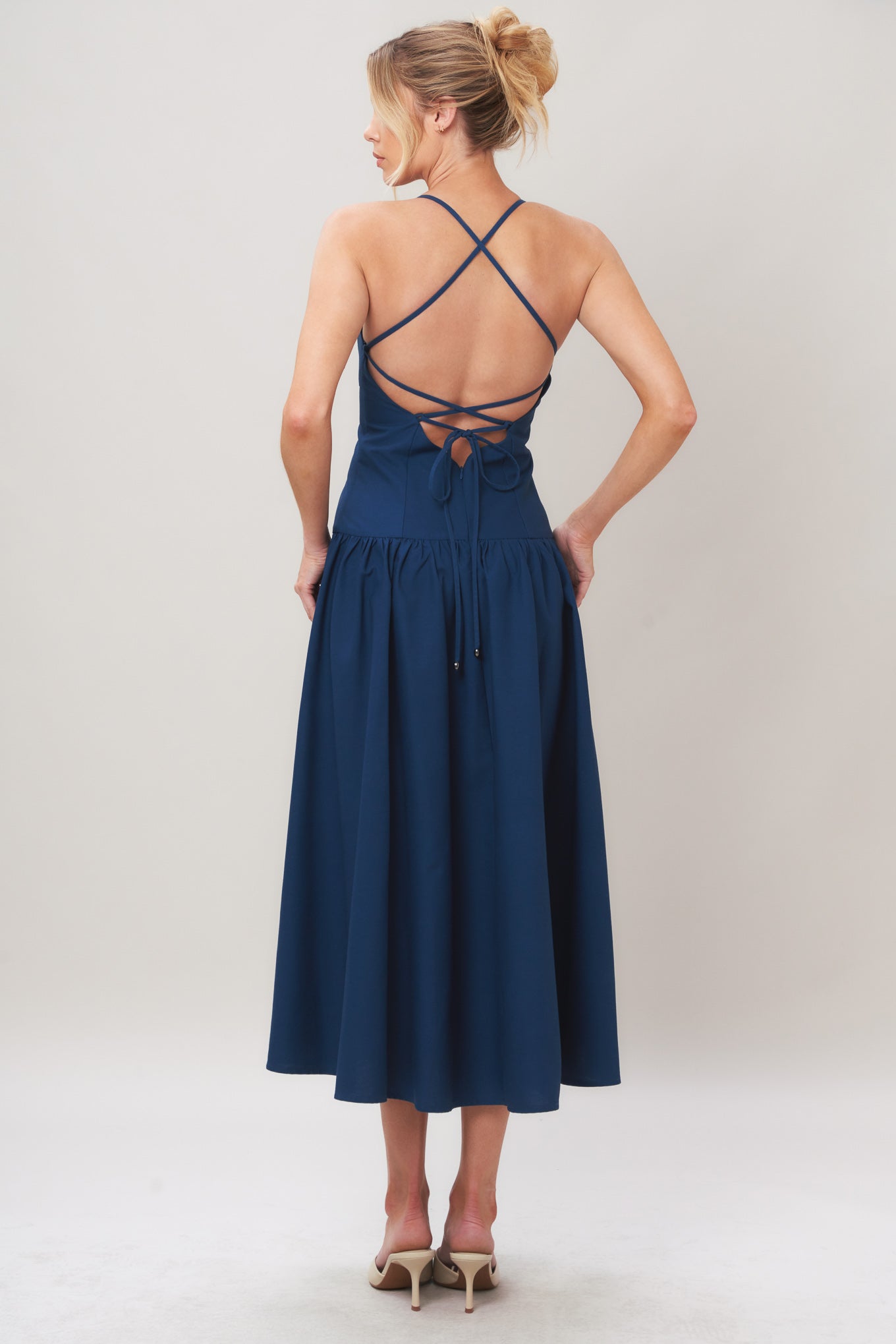 navy blue flowy cocktail dress New MissMay S Navy Blue Lace Cocktail Formal Dress off Shoulder Flare retro mod