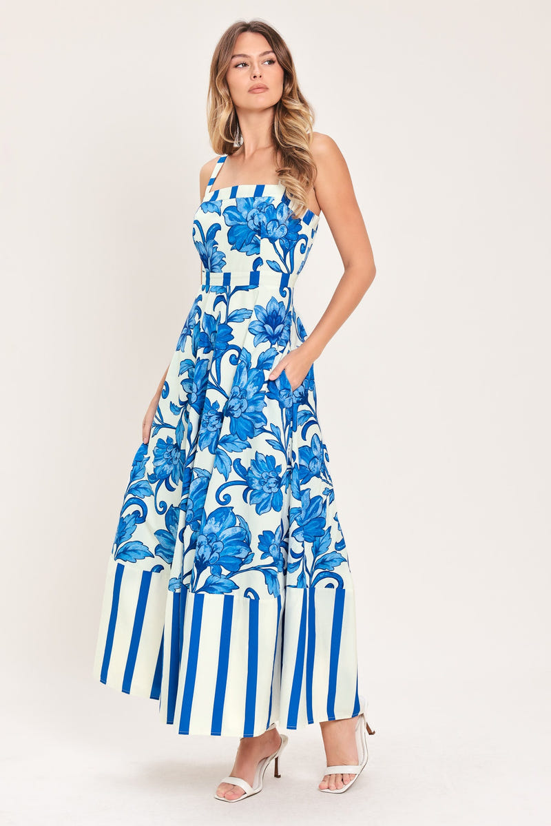 blue dress with black Lace Royal Satin Strapless Side Slit A-line Prom Dresses,SF SofieBridal Arm length Blue Dresses | Navy, Royal