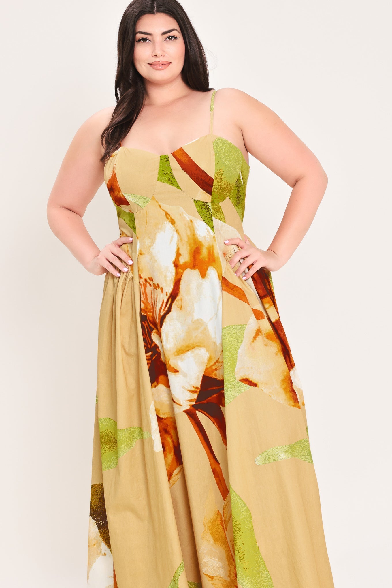 Limoncello Garden Maxi Dress - Floral Bustier Dress