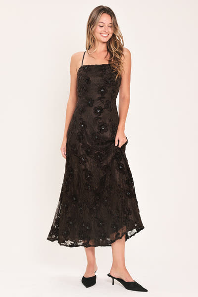 Cocoa Lace Muse Maxi Dress