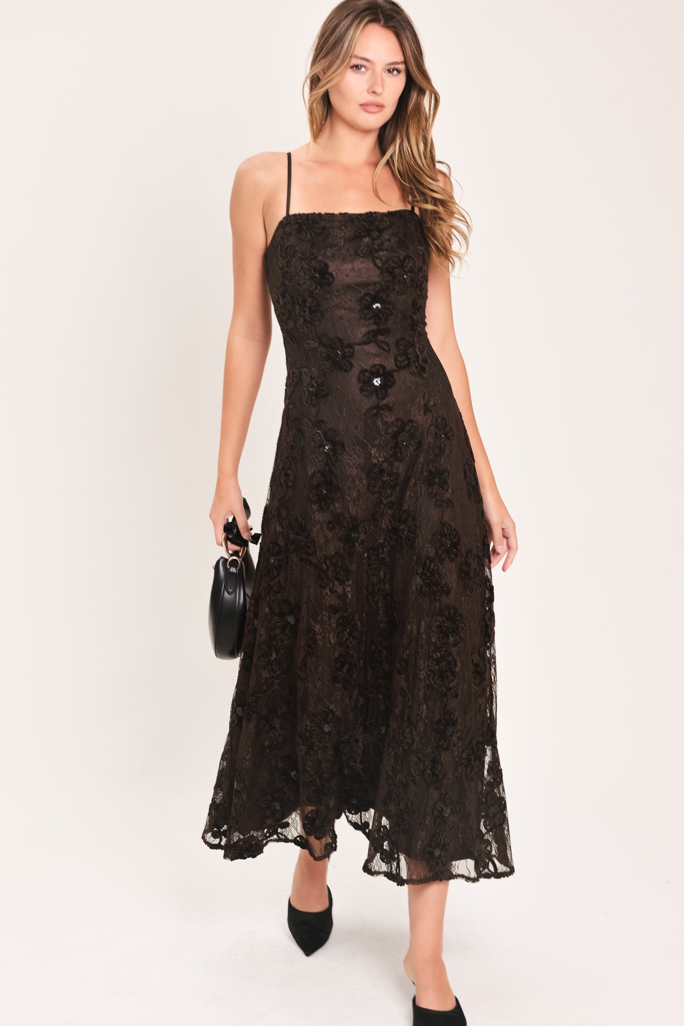 Cocoa Lace Muse Maxi Dress