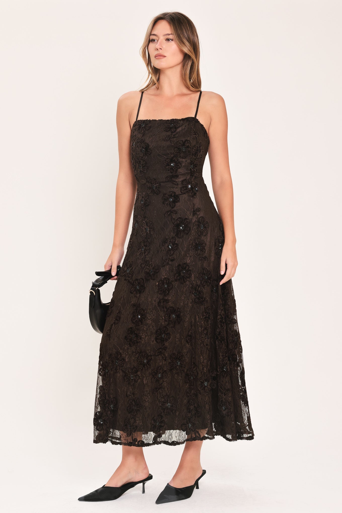 Cocoa Lace Muse Maxi Dress