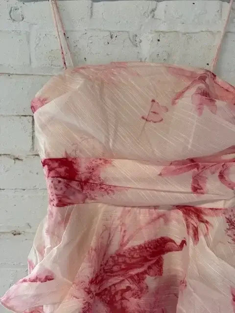 Jessa Tiered Mini Dress - Pink