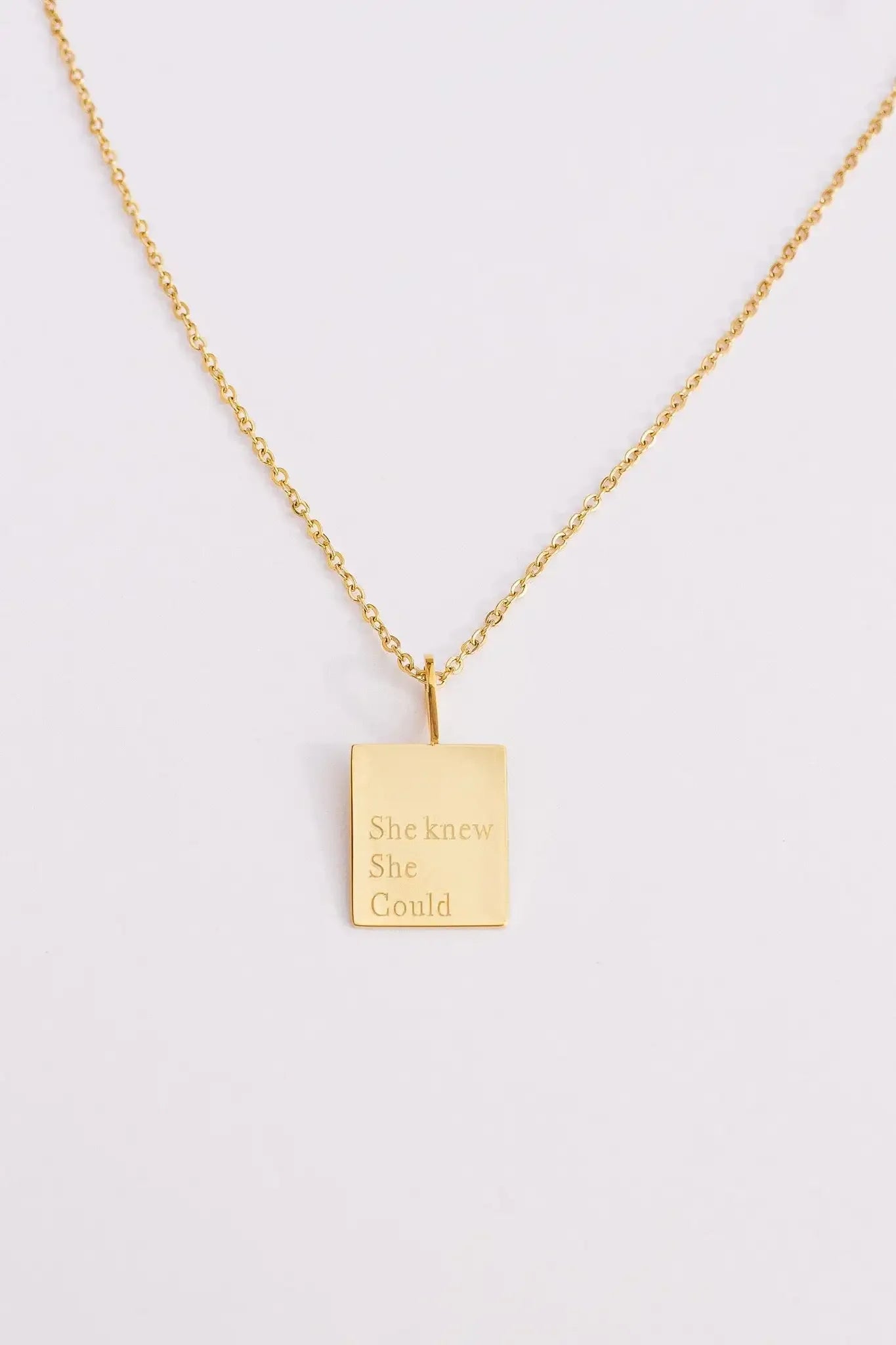 She Knew She Could Necklace