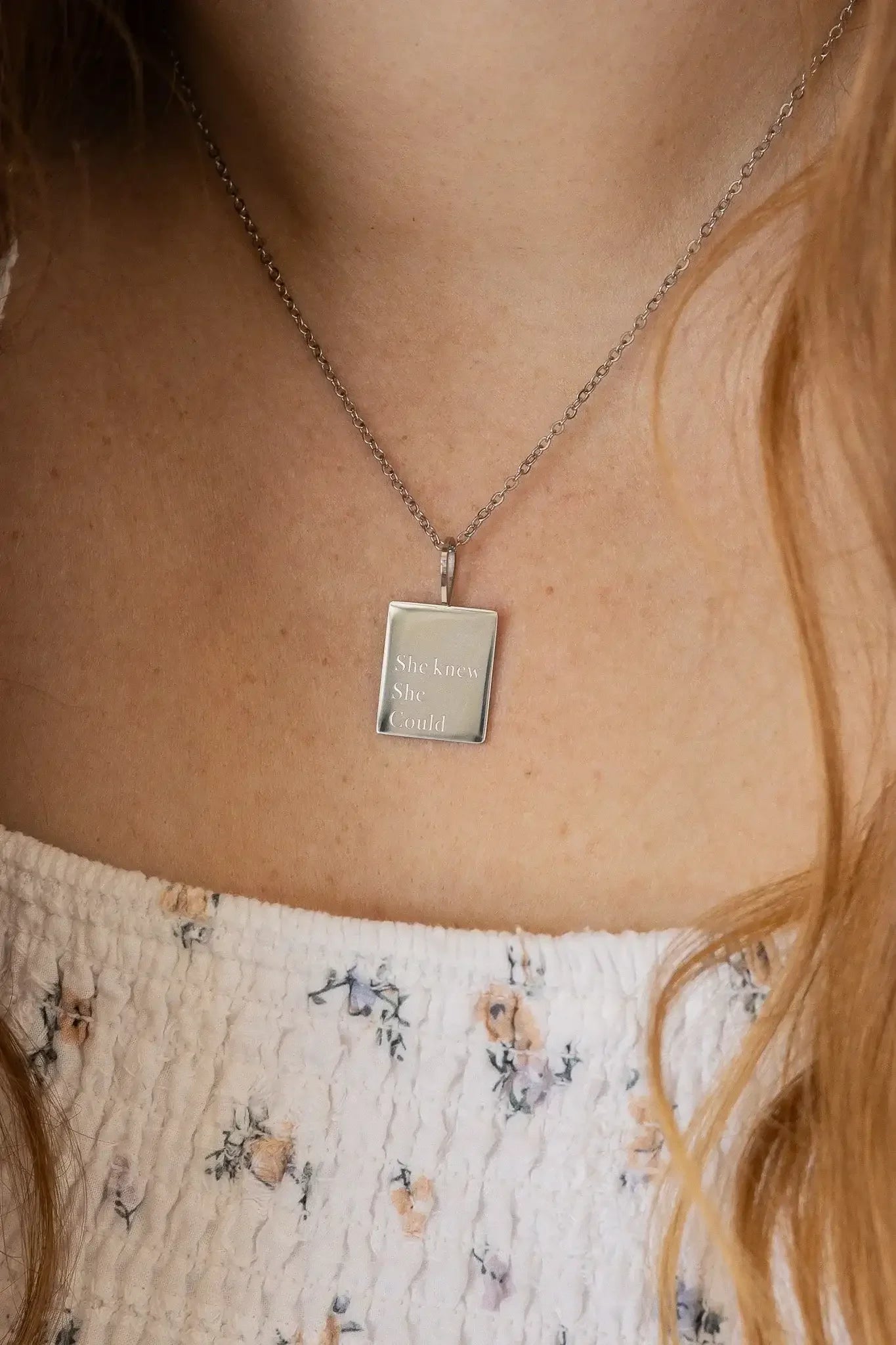 She Knew She Could Necklace