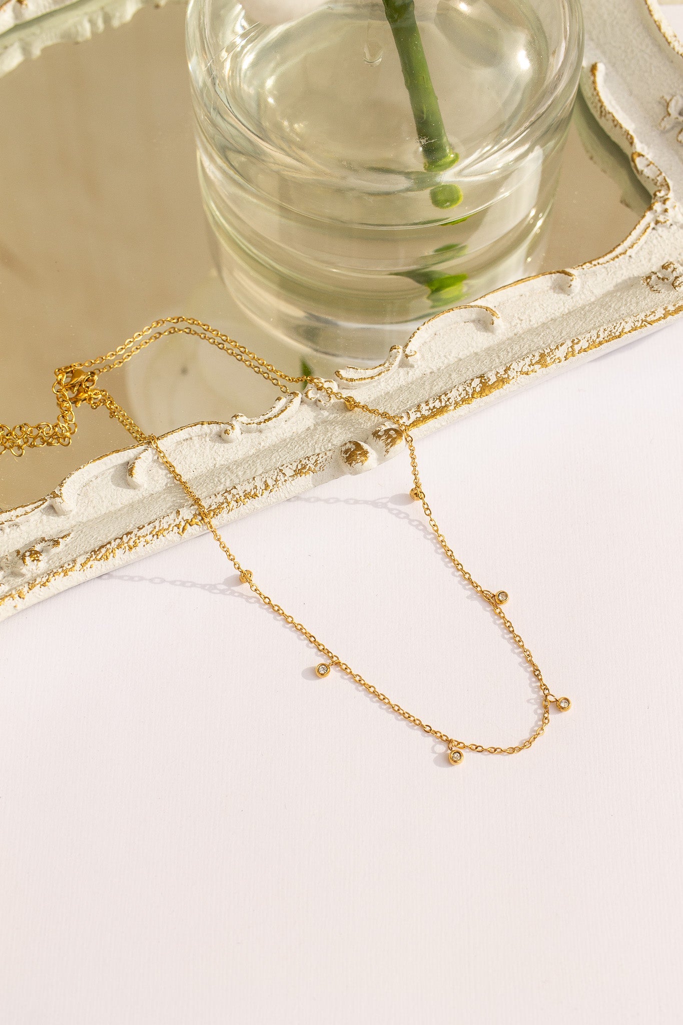 Adaline Crystal Charm Necklace