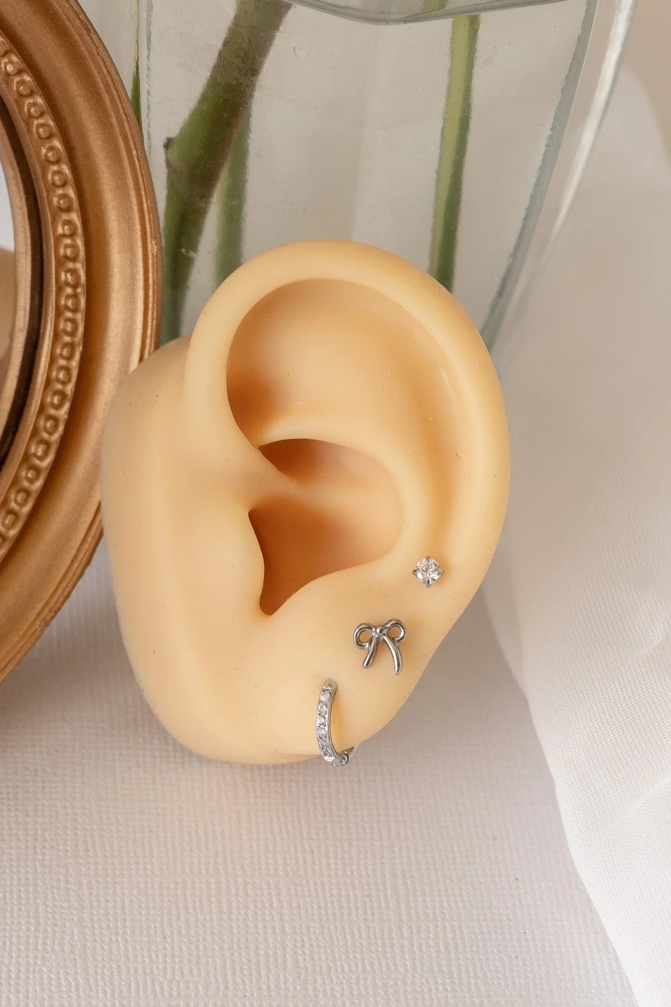 Bow Flat Back Stud Earring 2.0