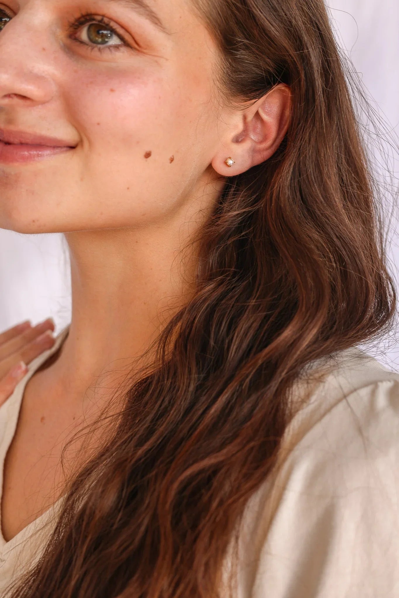 Freshwater Pearl Stud Earrings