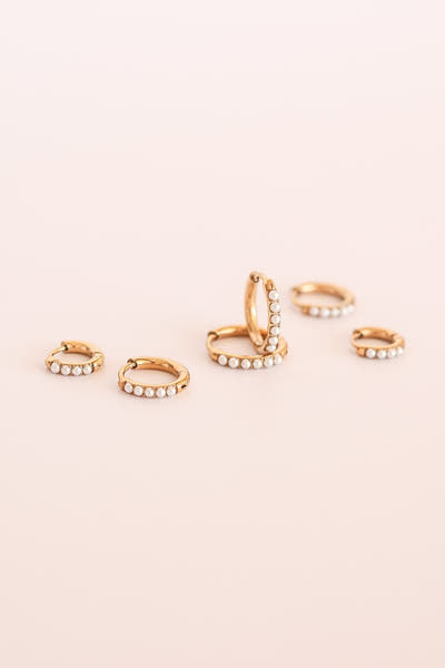 Freshwater Pearl Micro Hoop Earring