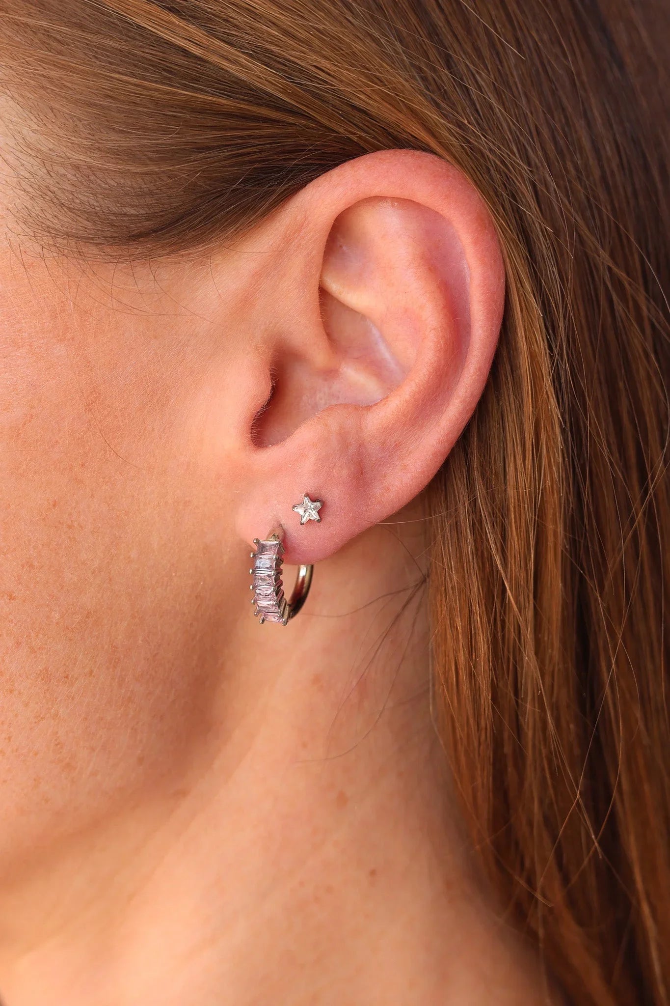 Stella Star Flat Back Stud Earring