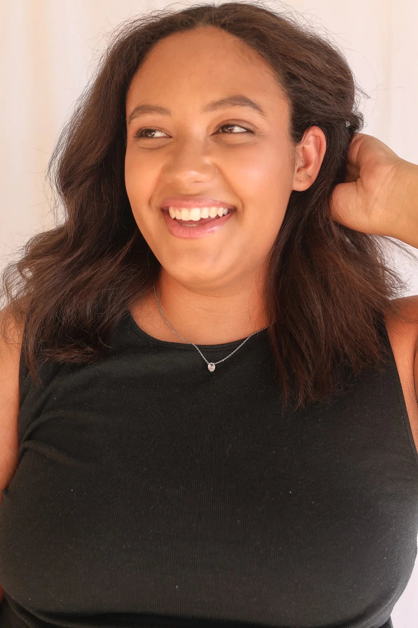 Mary Crystal Drop Necklace