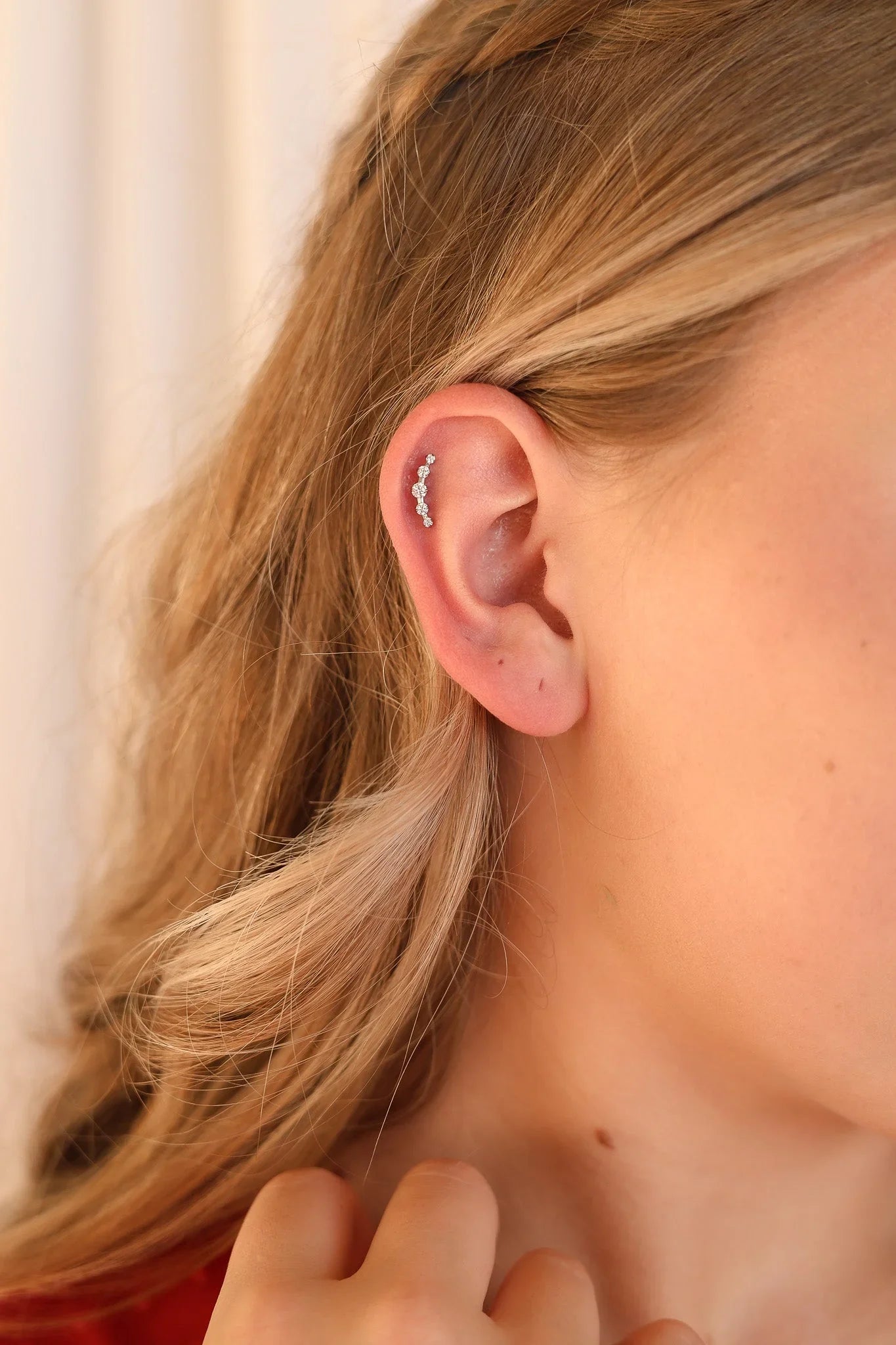 Monroe Flat Back Crystal Stud Earring