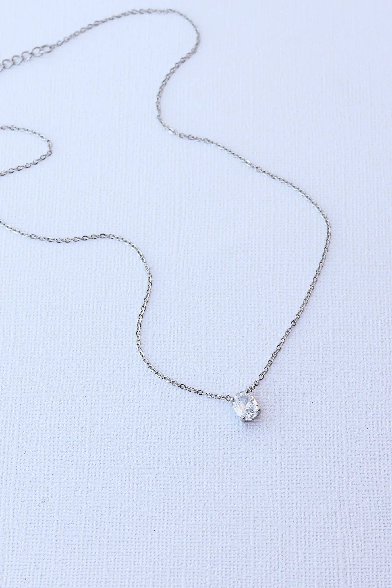Mary Crystal Drop Necklace