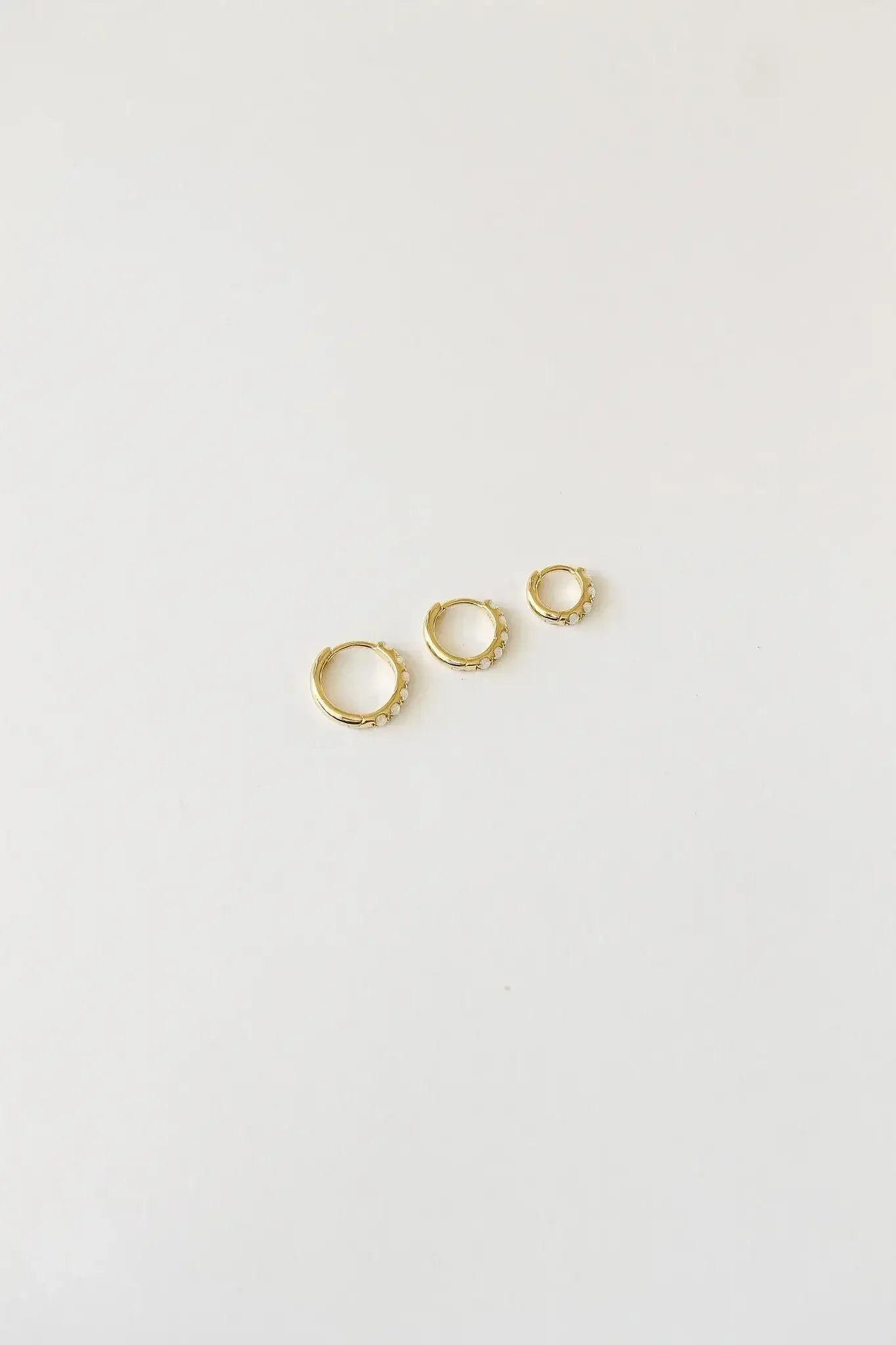 Micro Opal Hoop