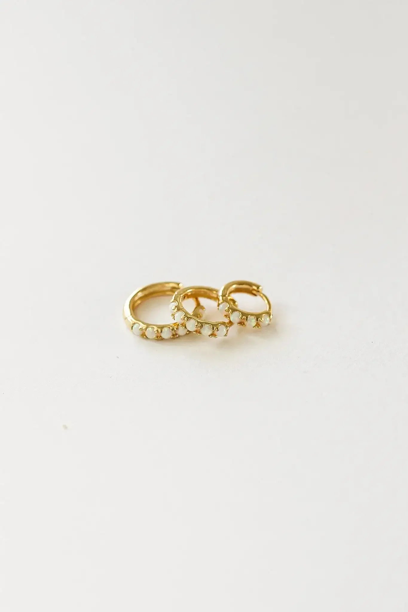 Micro Opal Hoop