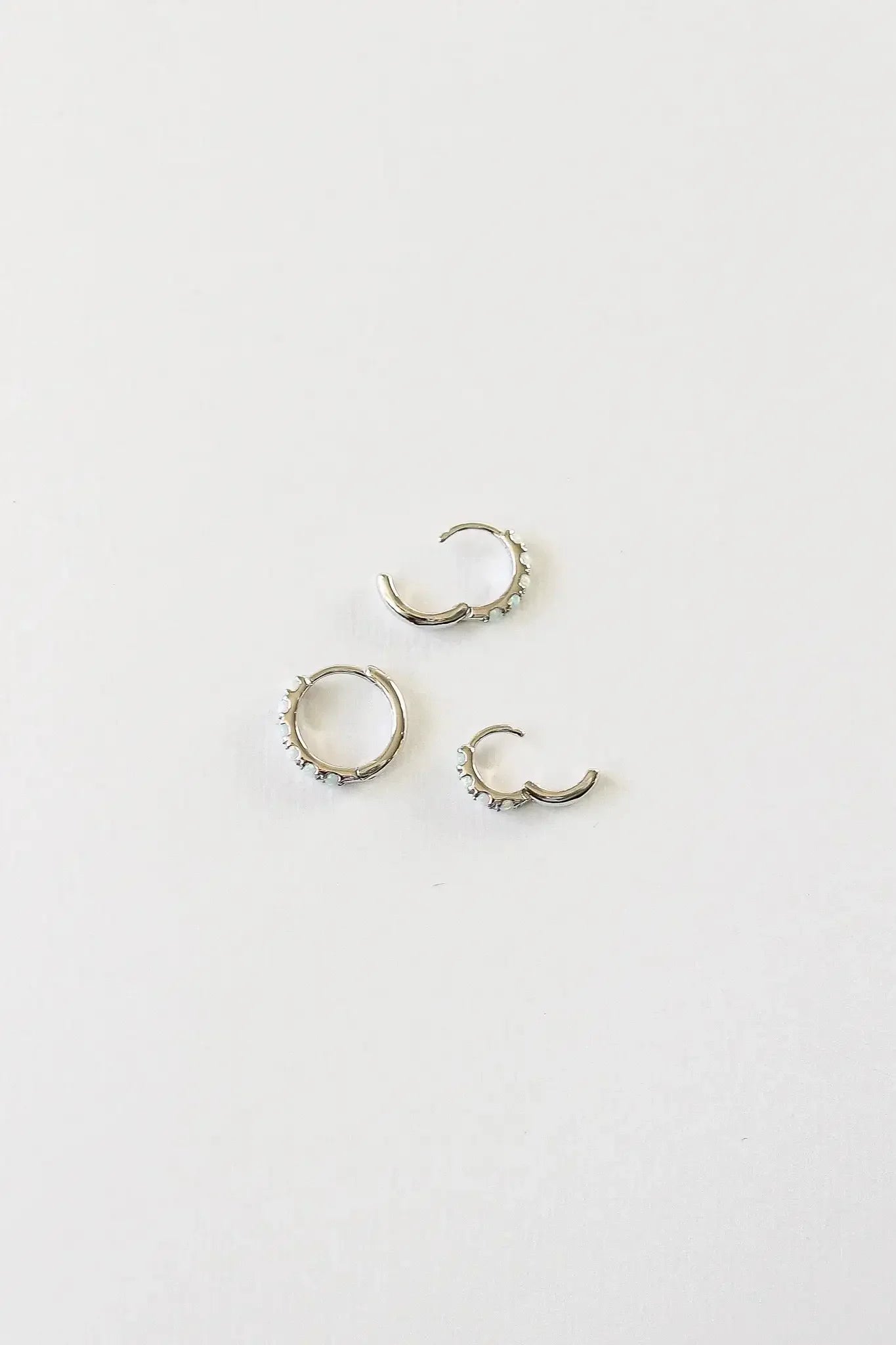 Micro Opal Hoop