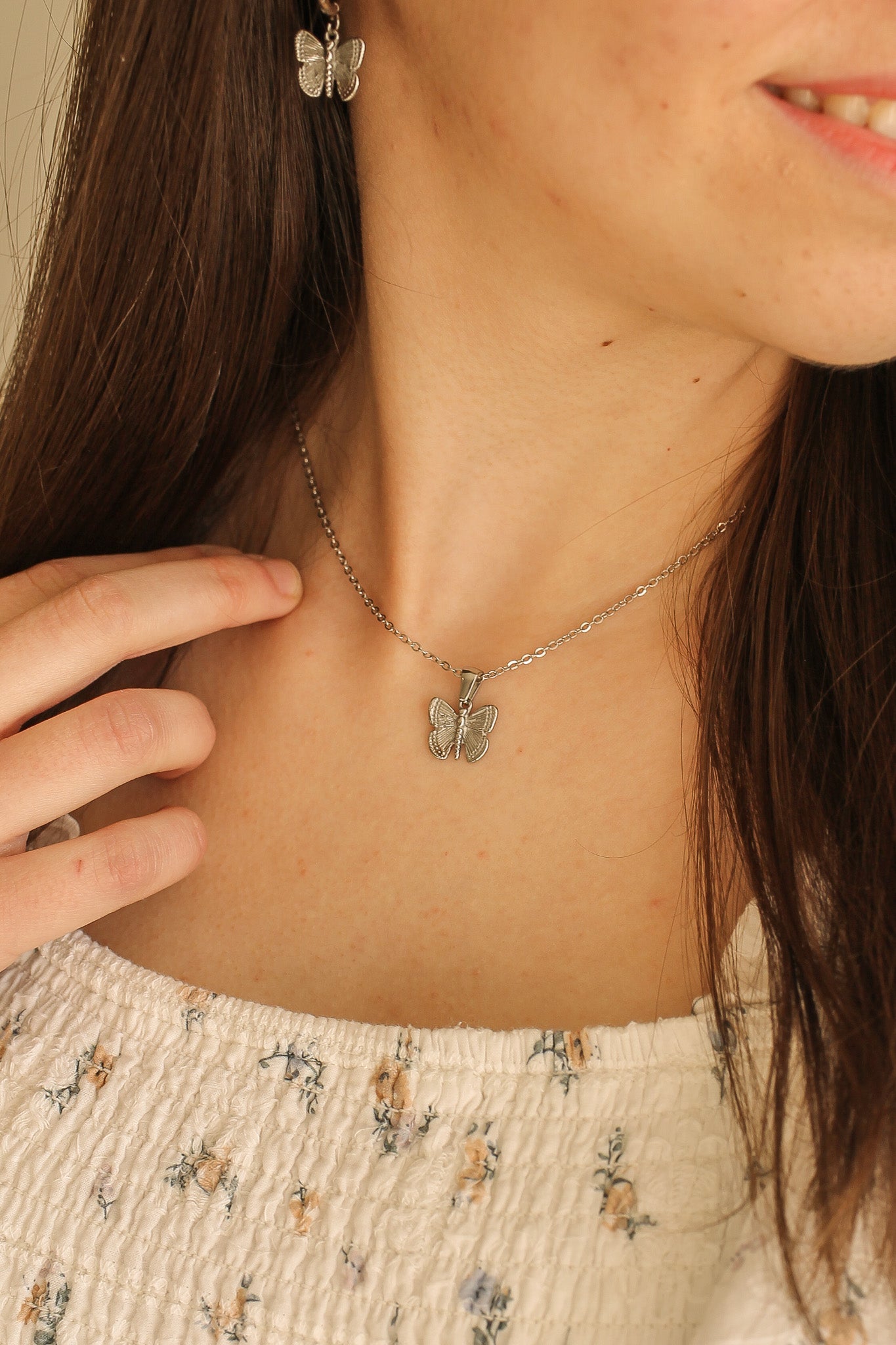 Butterfly Pendant Necklace