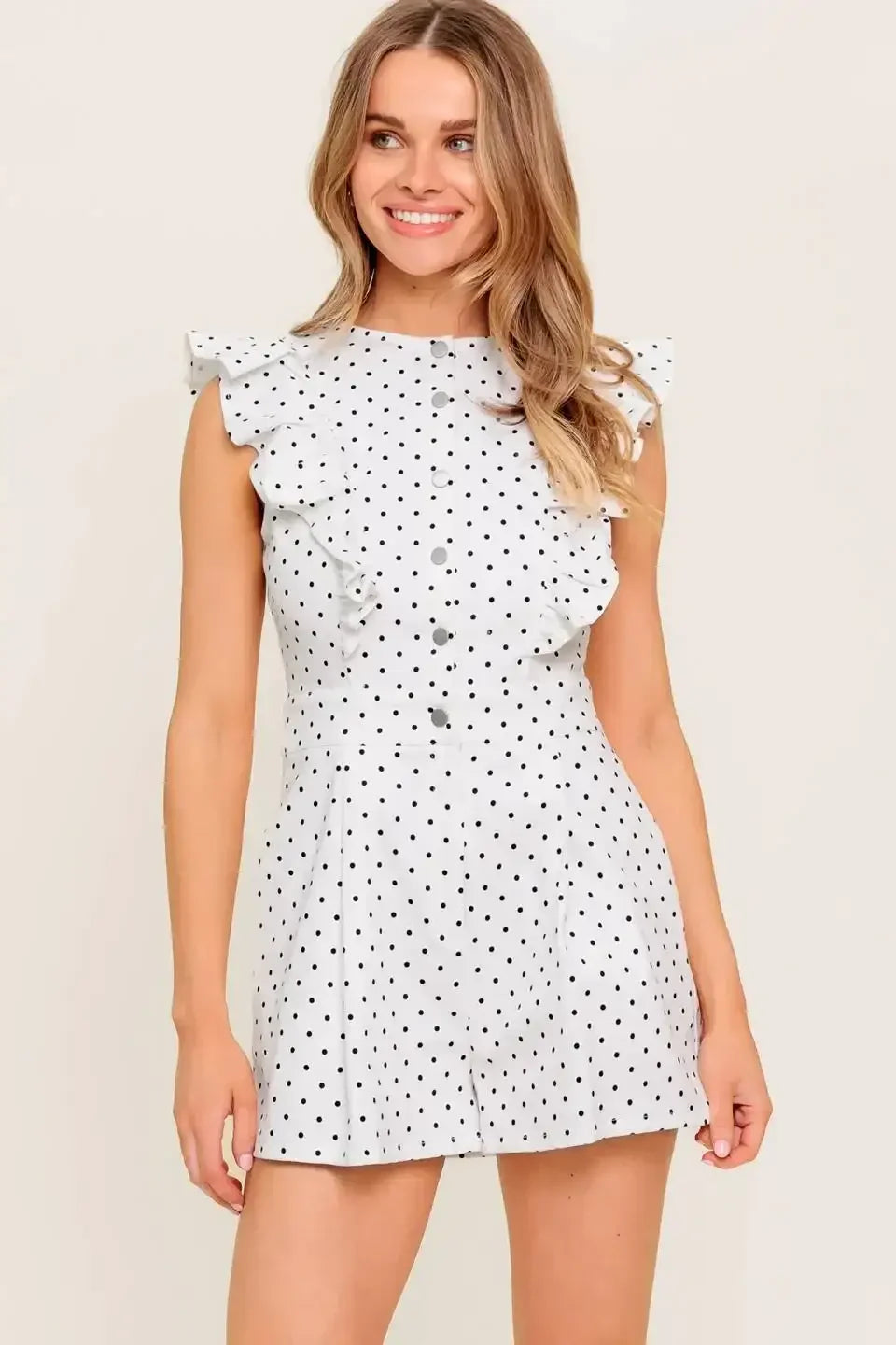 SUNNY MOOD POLKA DOT ROMPER