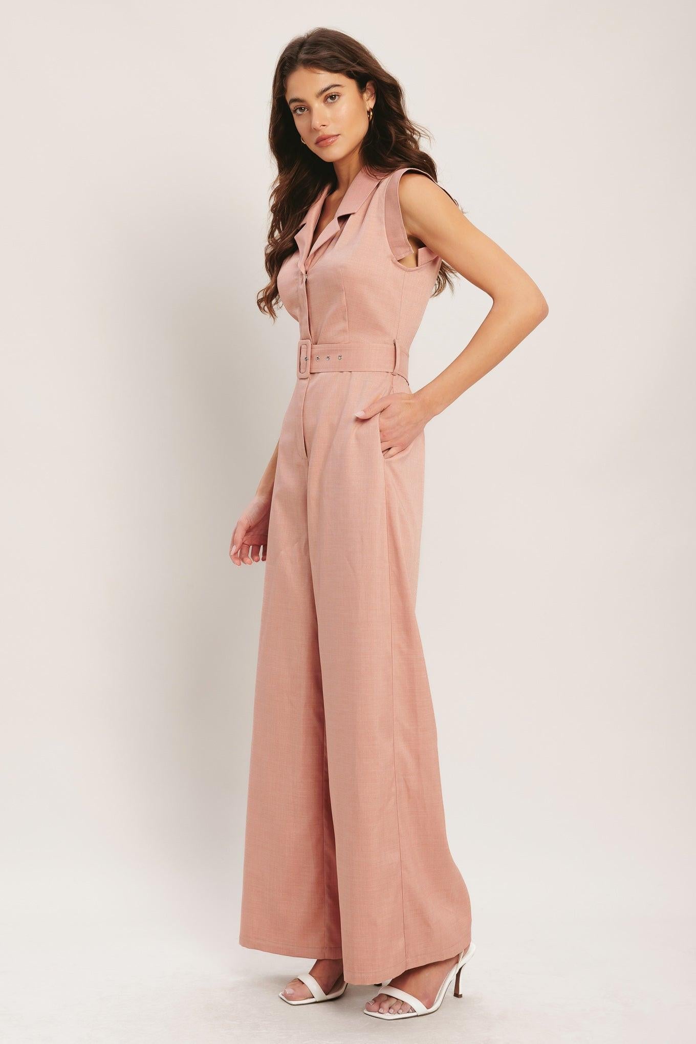 CITY ICON BLUSH JUMPSUIT