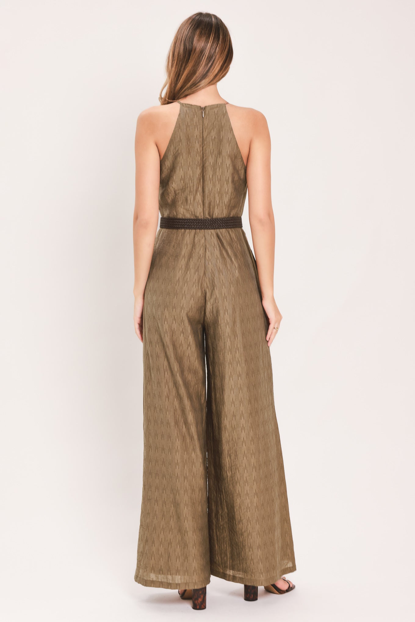 MOSSWOOD EVENING SONG - WIDE LEG HALTER JUMPSUIT