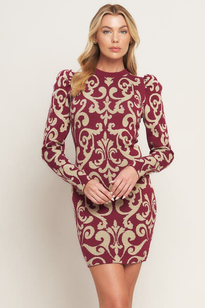 BASK IN LOVE SWEATER MINI DRESS - FINAL SALE