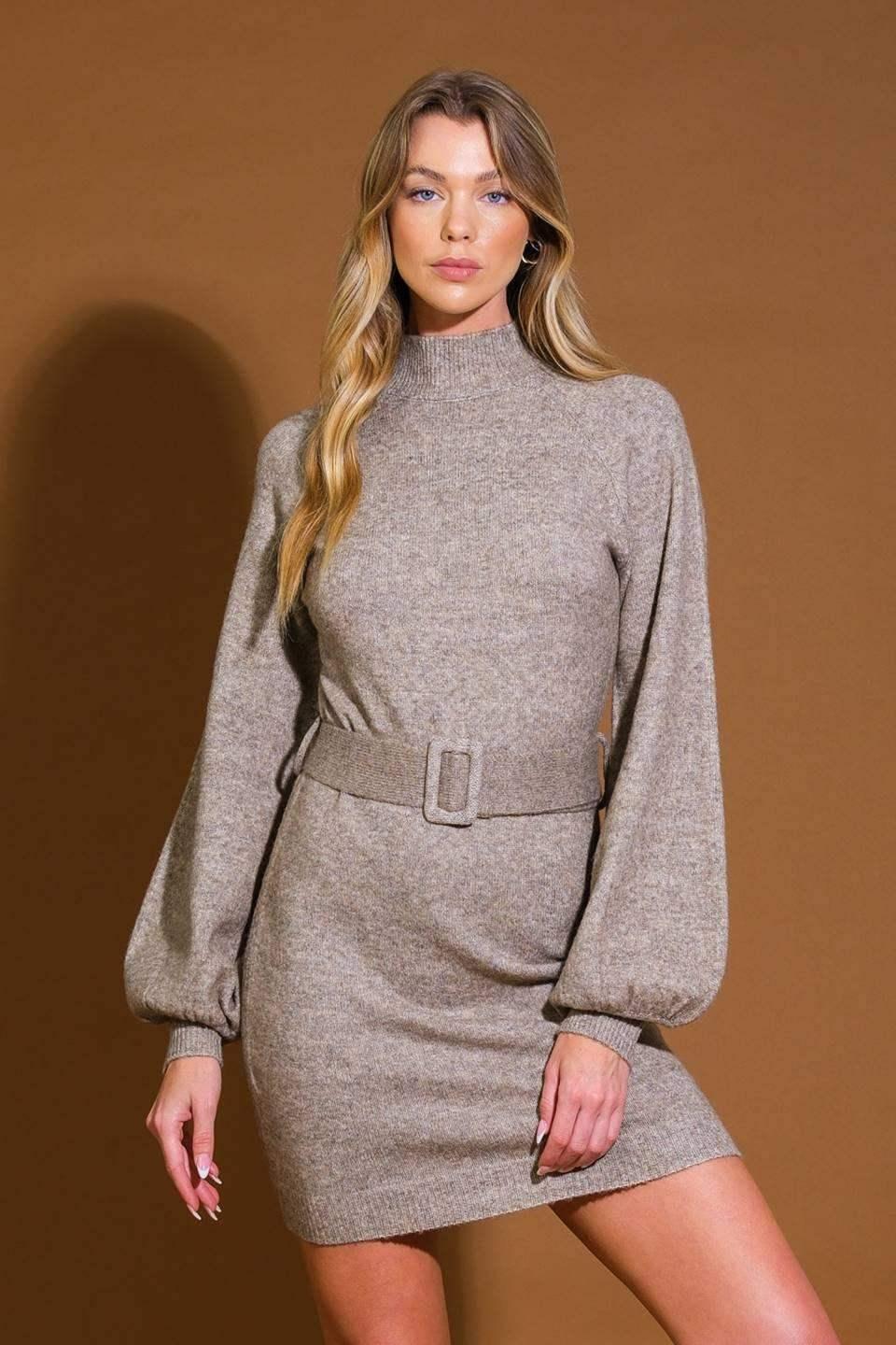 BIRCH GROVE MINI SWEATER DRESS