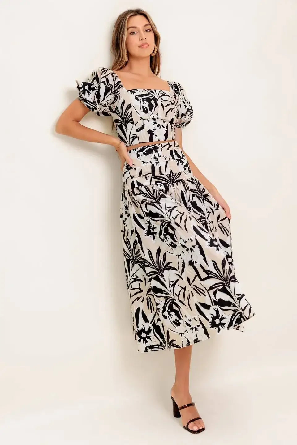 MILA ISLAND INSPIRED TOP & SKIRT SET