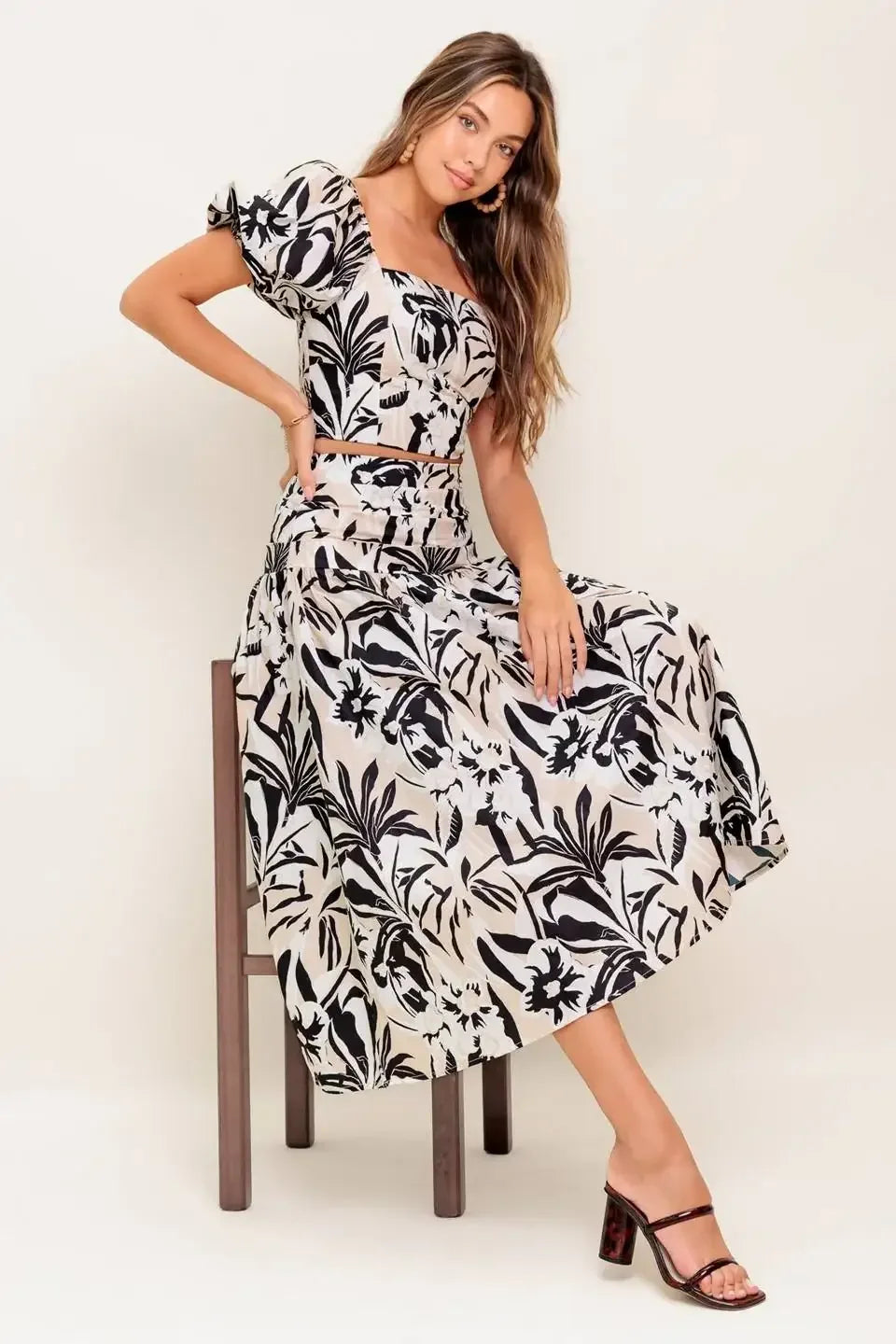 MILA ISLAND INSPIRED TOP & SKIRT SET