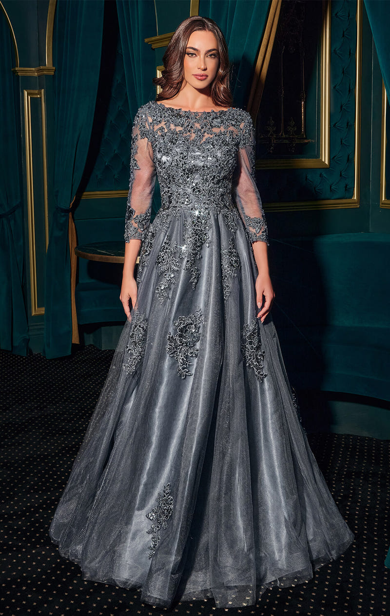 FRANCESCA GOWN - BALL GOWN WITH SLEEVES