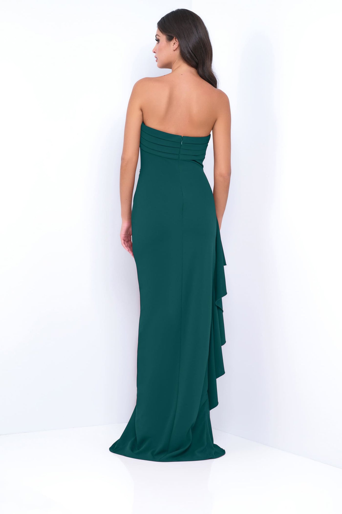 Velvi - Marie Strapless Maxi Dress - Emerald