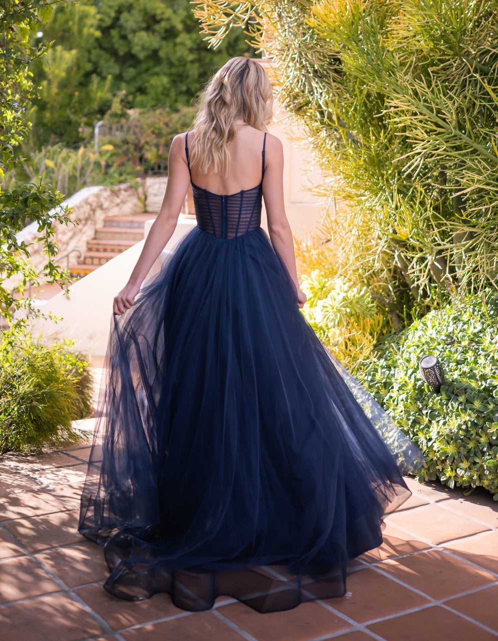 Navy Yasmin Gown - Elegant Formal Evening Wear | Lady Black Tie Medium Navy Yasmin Gown - Elegant Formal Evening Wear | Lady Black Tie Medium
