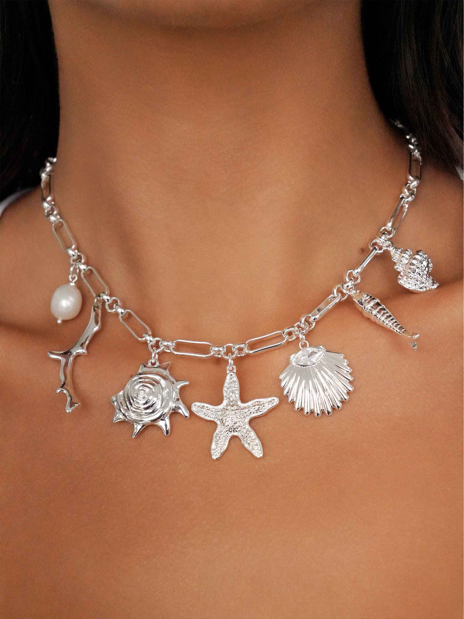 Shop Elegant Silver Necklaces | Lady Black Tie Collection Shop Elegant Silver Necklaces | Lady Black Tie Collection