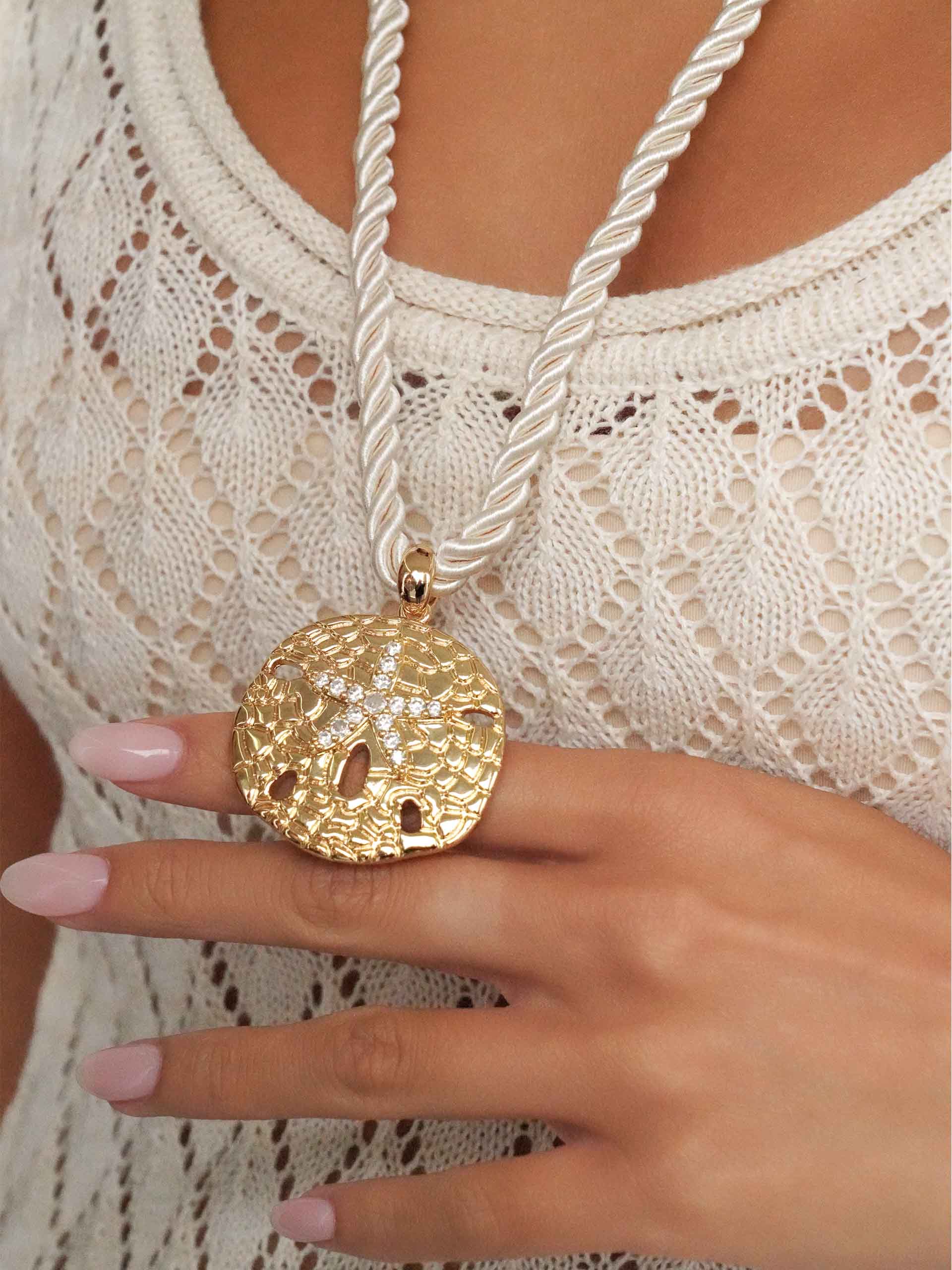 Sand Dollar Pendant Necklace