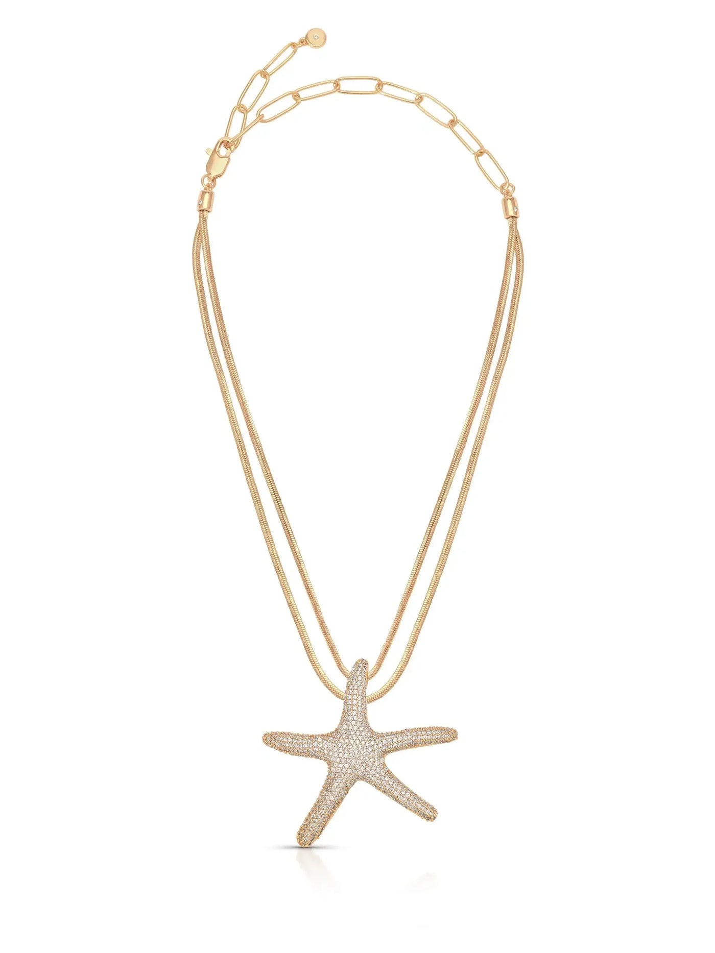 Pavè Starfish Necklace