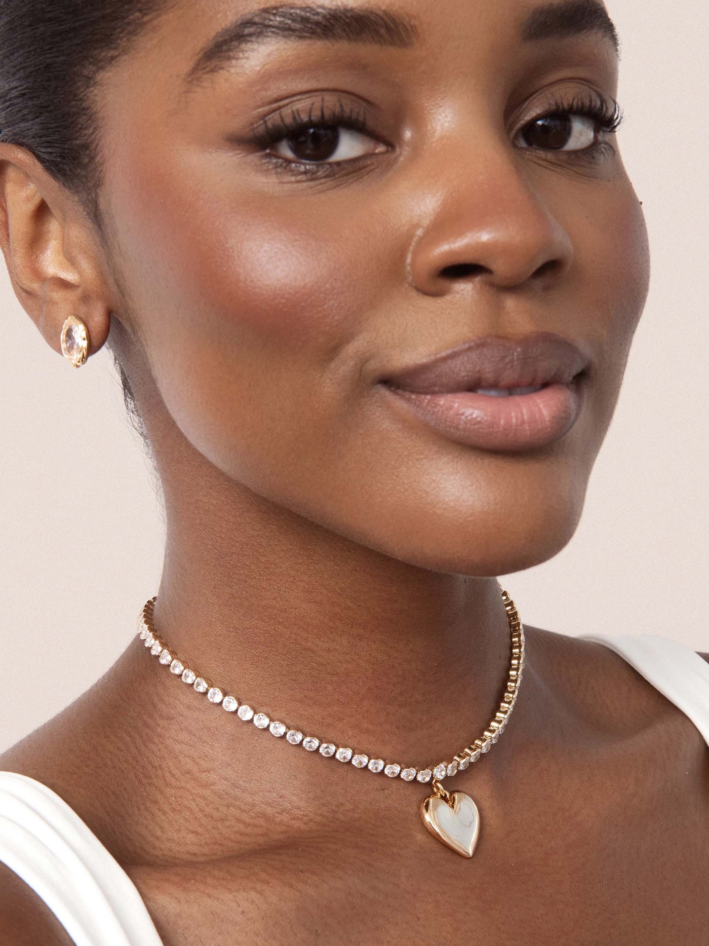 Luminous Love Tennis Necklace