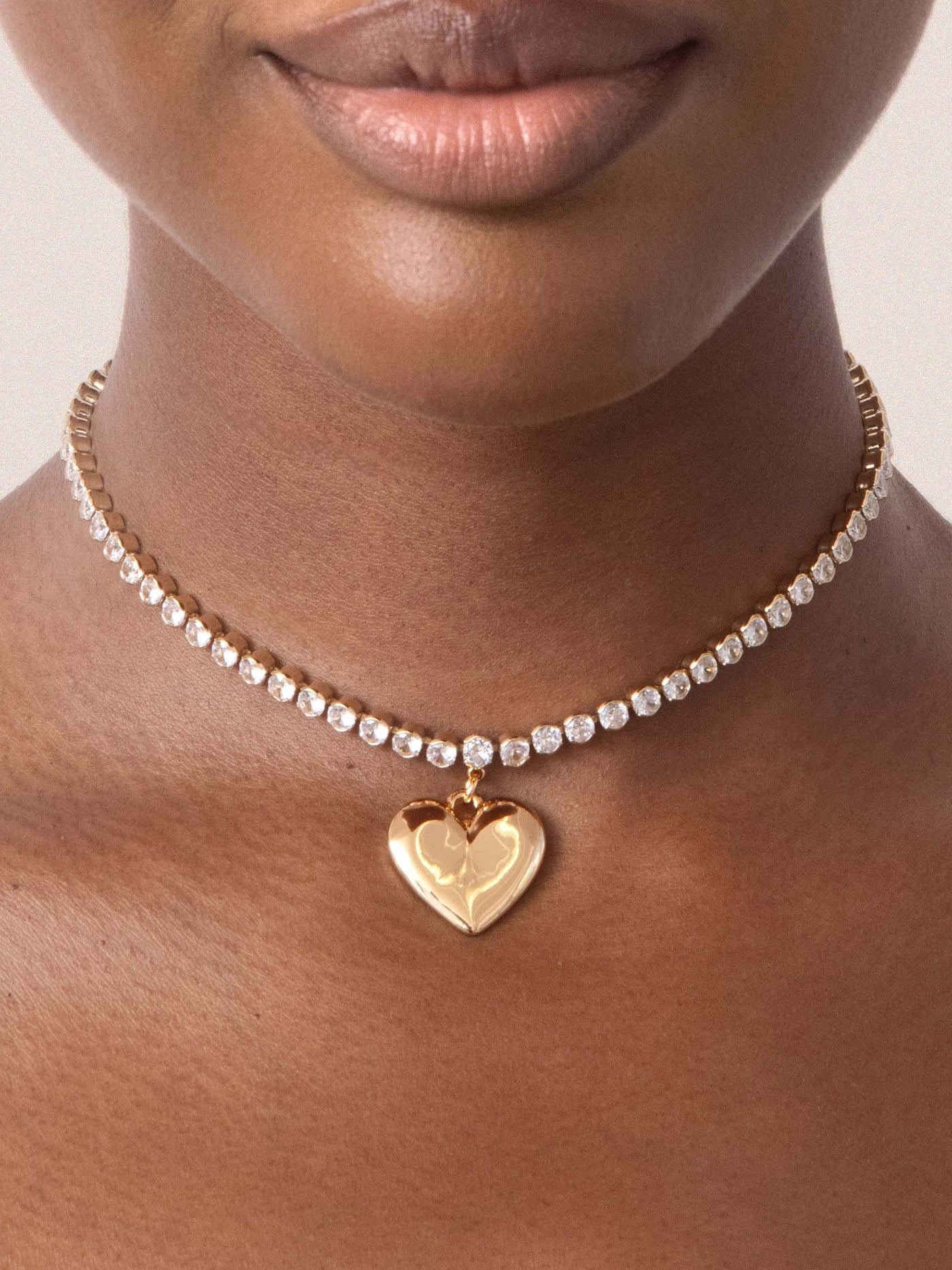 Luminous Love Tennis Necklace