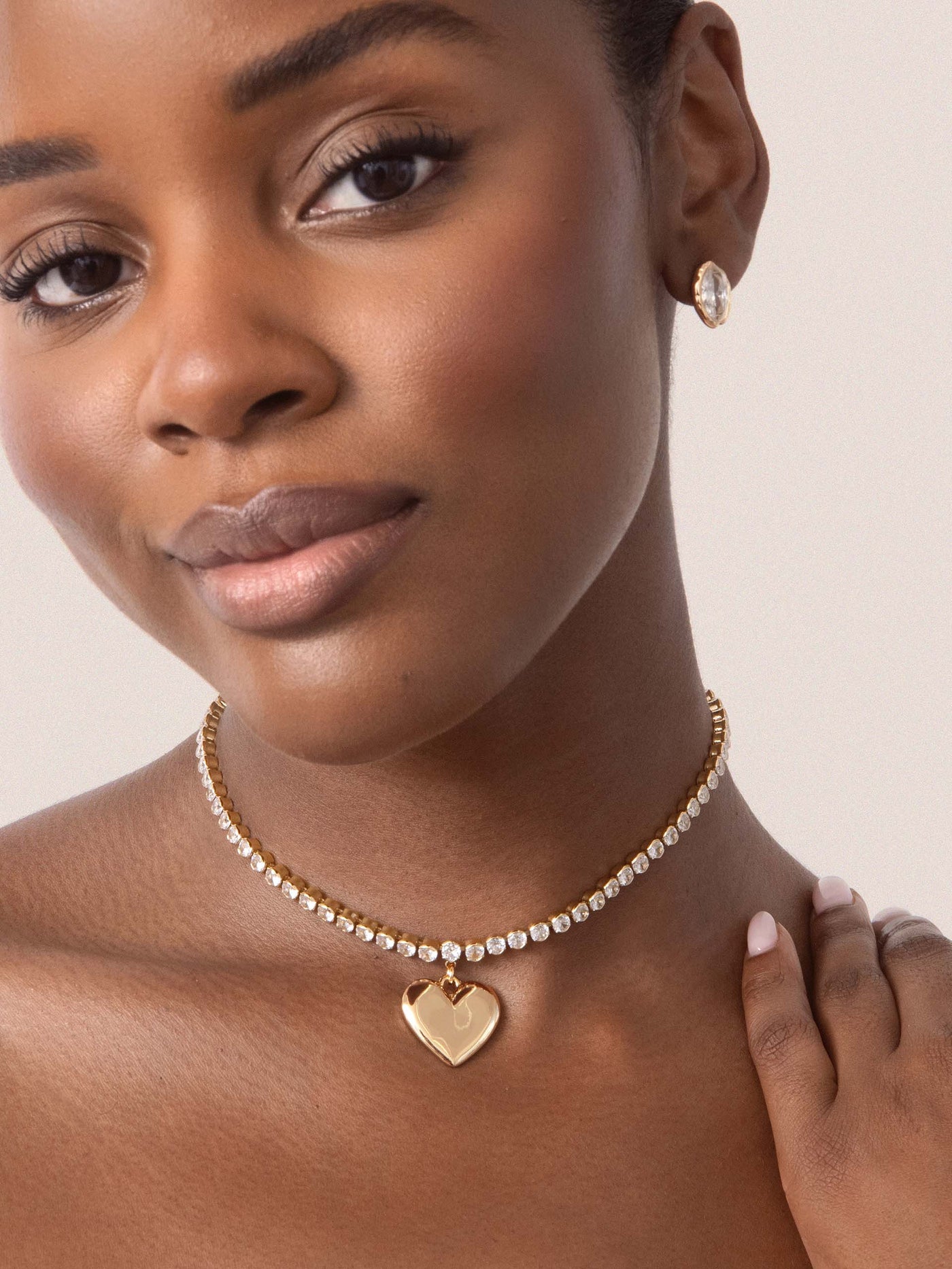 Luminous Love Tennis Necklace