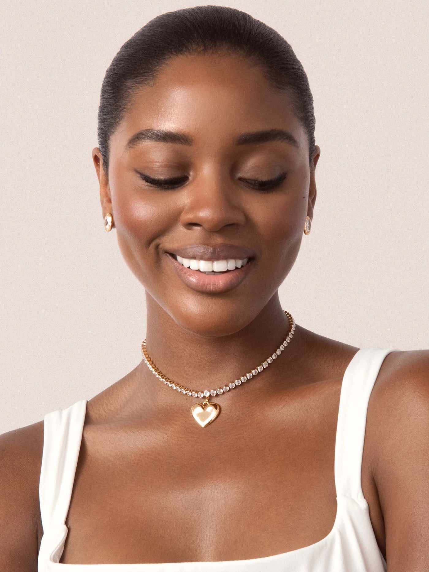 Luminous Love Tennis Necklace