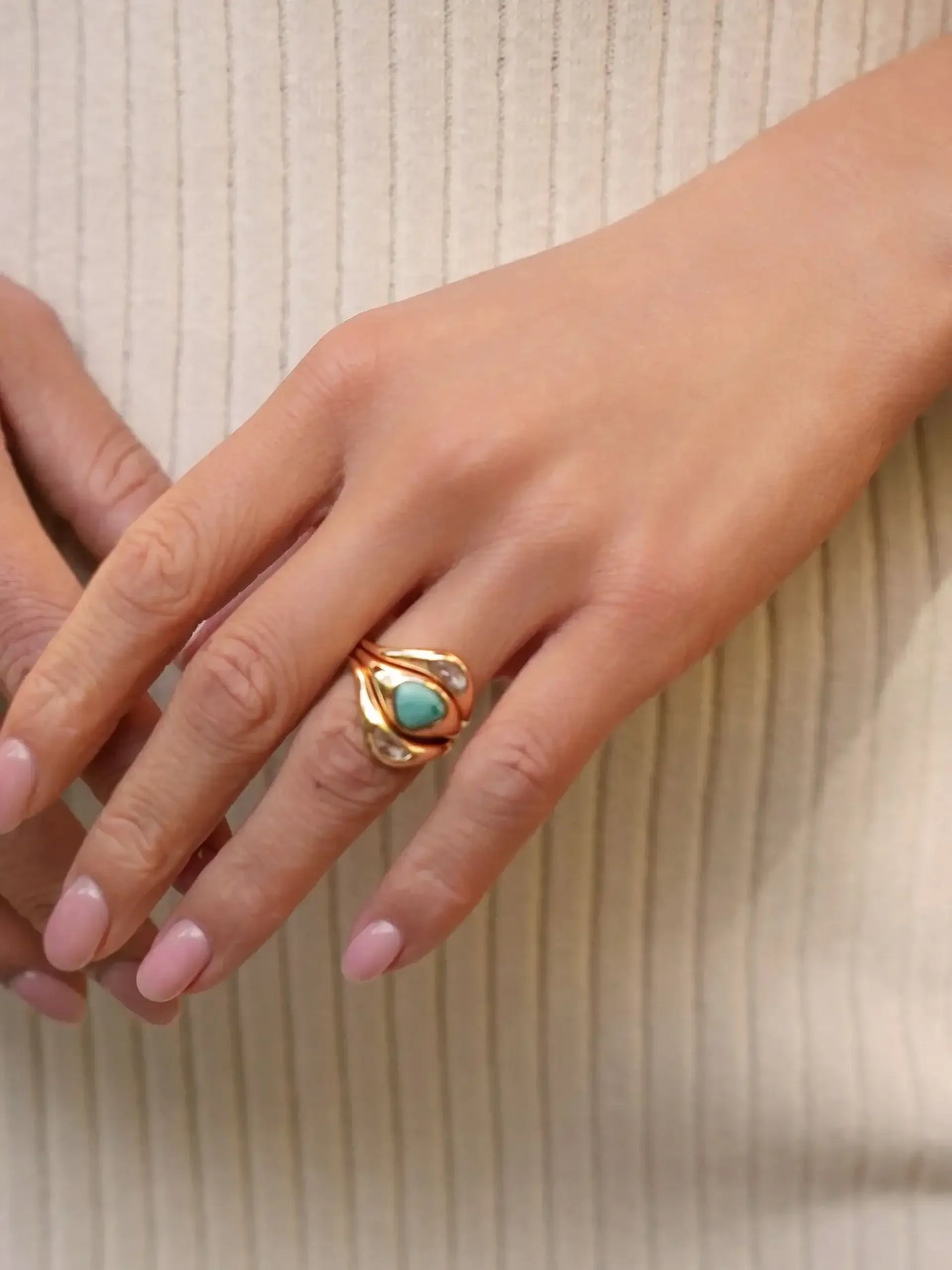 Turquoise Solstice Ring Stack