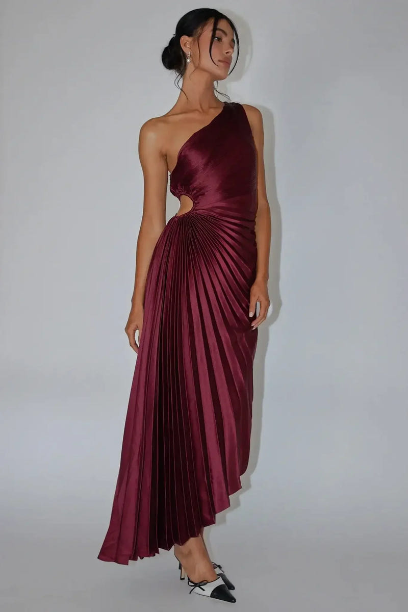 PANAMA MAXI DRESS - WINE