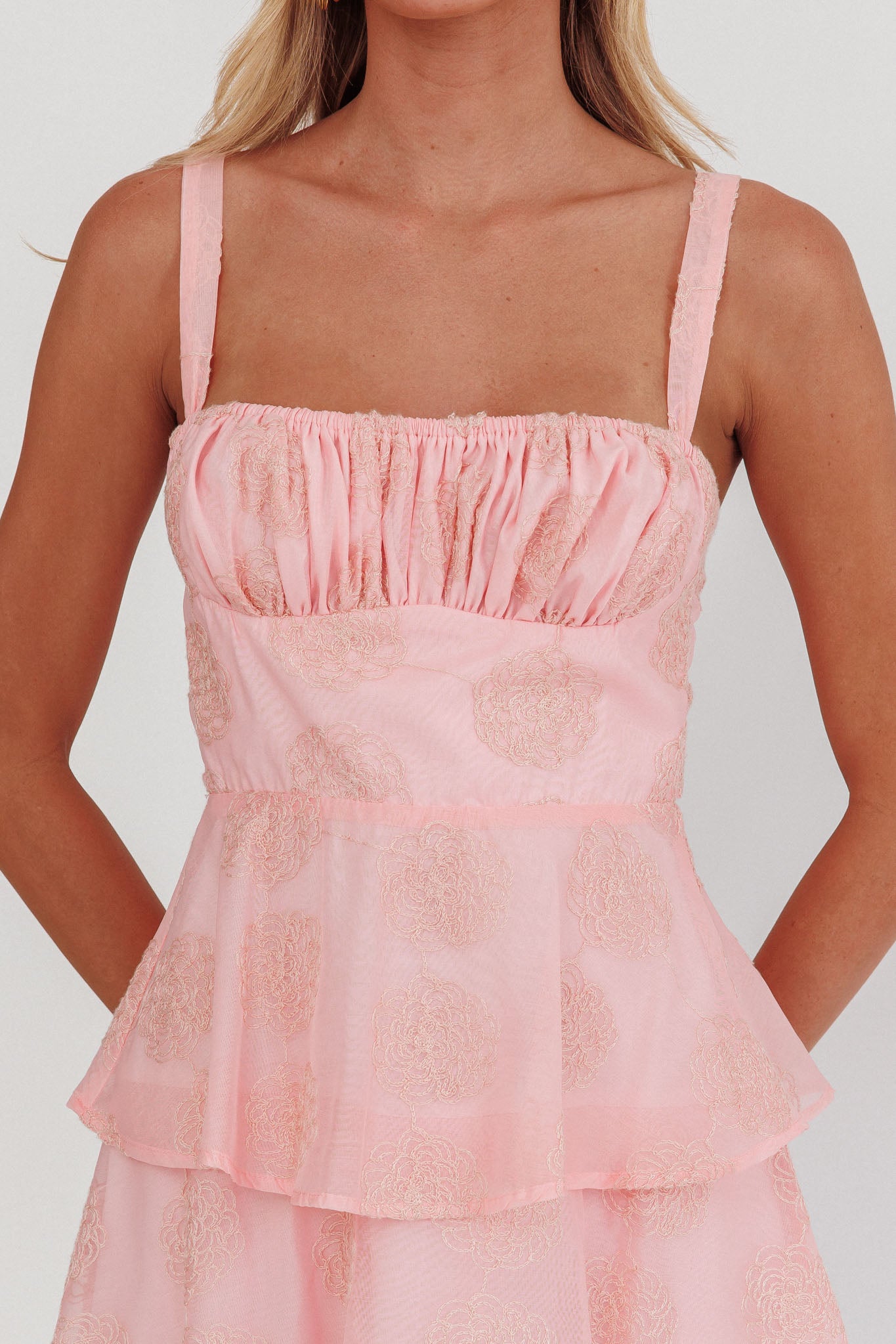 Suzi Maxi Dress - Floral Chiffon Tiered Maxi Dress