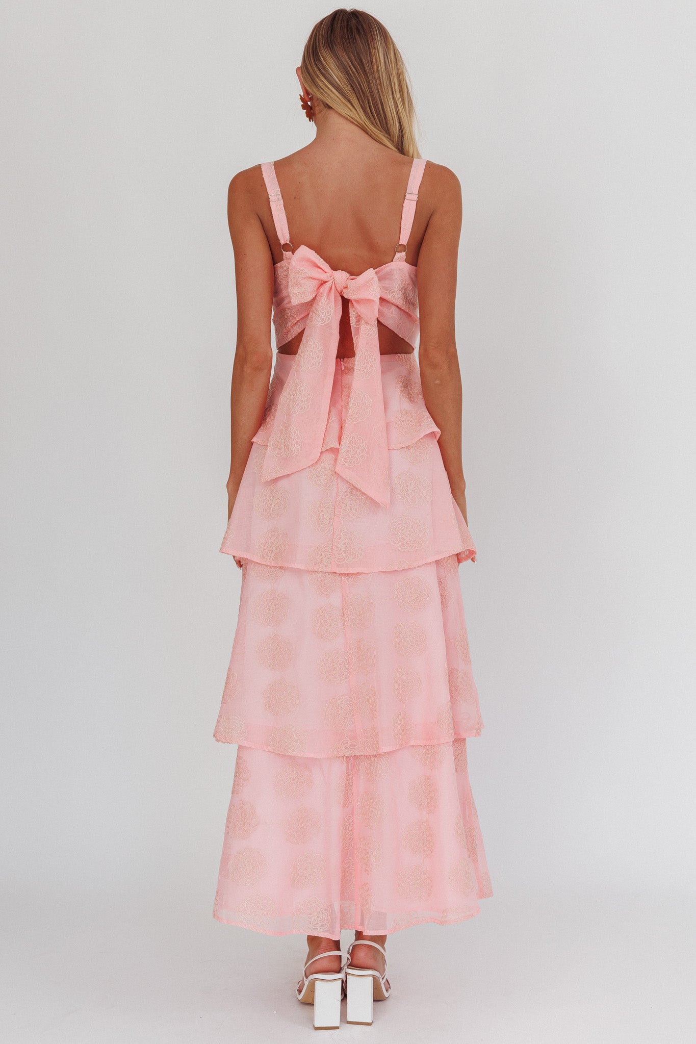 Suzi Maxi Dress - Floral Chiffon Tiered Maxi Dress