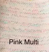 'Pink Multi' on a textured pink 